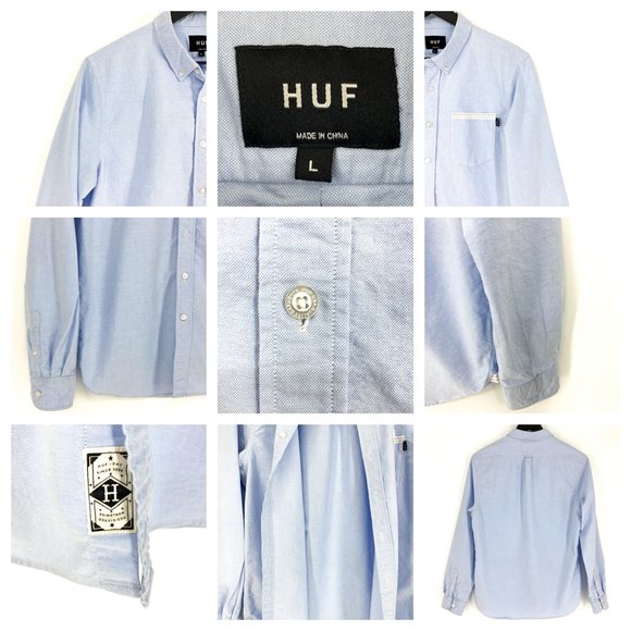 HUF Signature Stripe Button Down Shirt - Picture 13 of 16